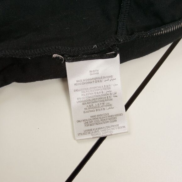 BCBGMaxAzria Mushroom Pleated Mesh Textured Black Pencil Mini Skirt Womens L - Picture 4 of 9